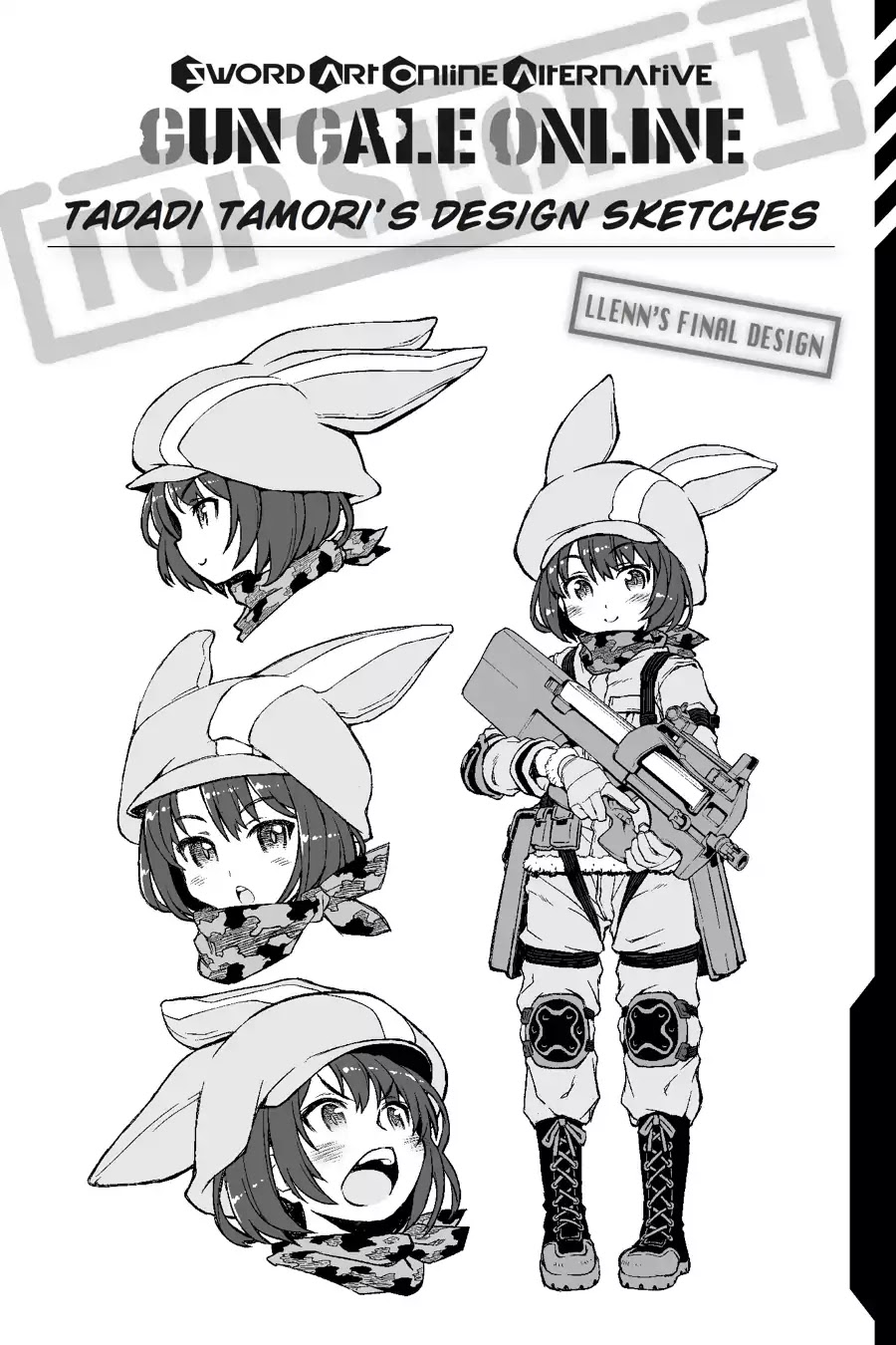 Sword Art Online Alternative - Gun Gale Online Chapter 5.5 page 1 - Vol.1 Tadadi Tamori's Design Sketches