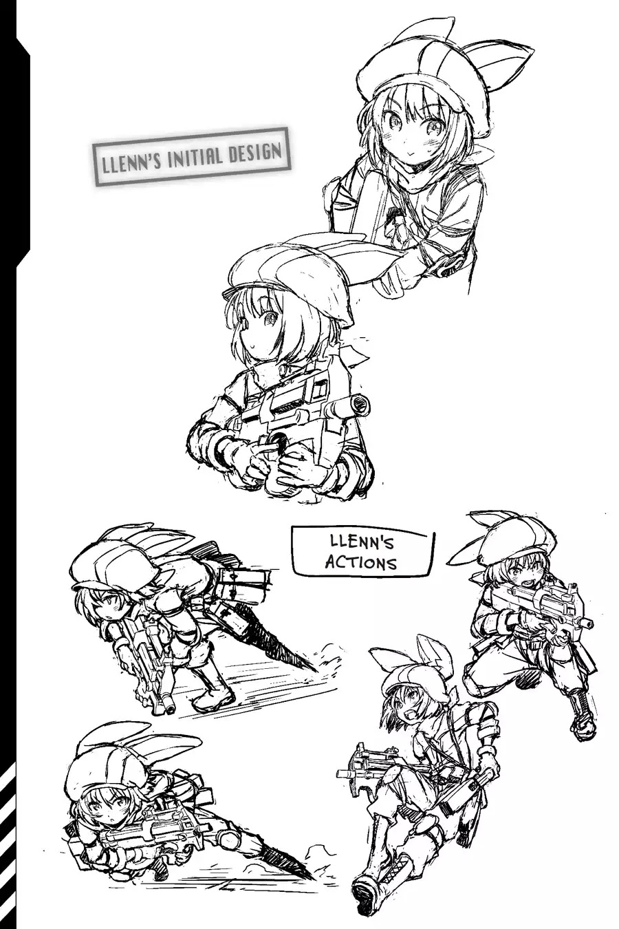 Sword Art Online Alternative - Gun Gale Online Chapter 5.5 page 2 - Vol.1 Tadadi Tamori's Design Sketches