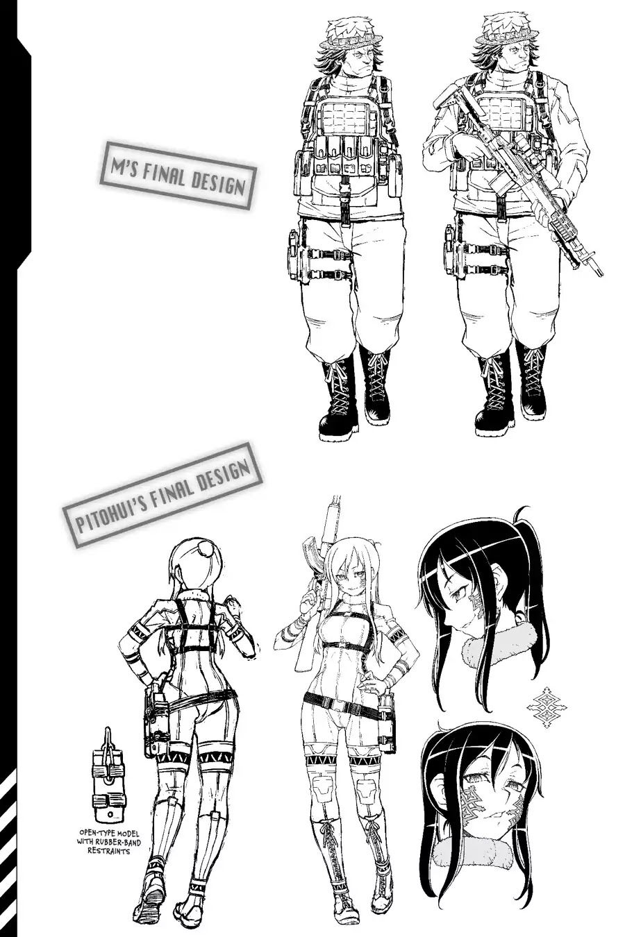 Sword Art Online Alternative - Gun Gale Online Chapter 5.5 page 4 - Vol.1 Tadadi Tamori's Design Sketches