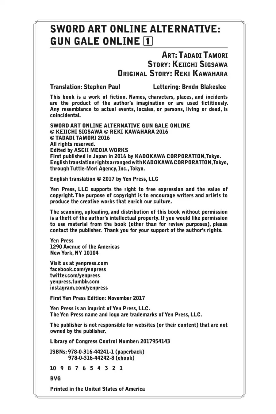 Sword Art Online Alternative - Gun Gale Online Chapter 5.6 page 3 - Vol.1 Postscript