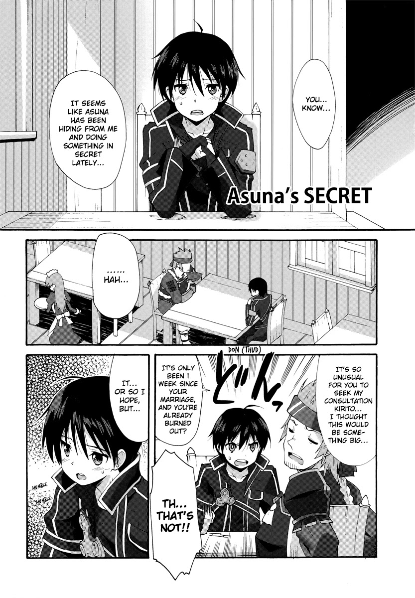 Sword Art Online Comic Anthology Chapter 1.1 page 1 - Vol.1 Chapter 1: Asuna's SECRET