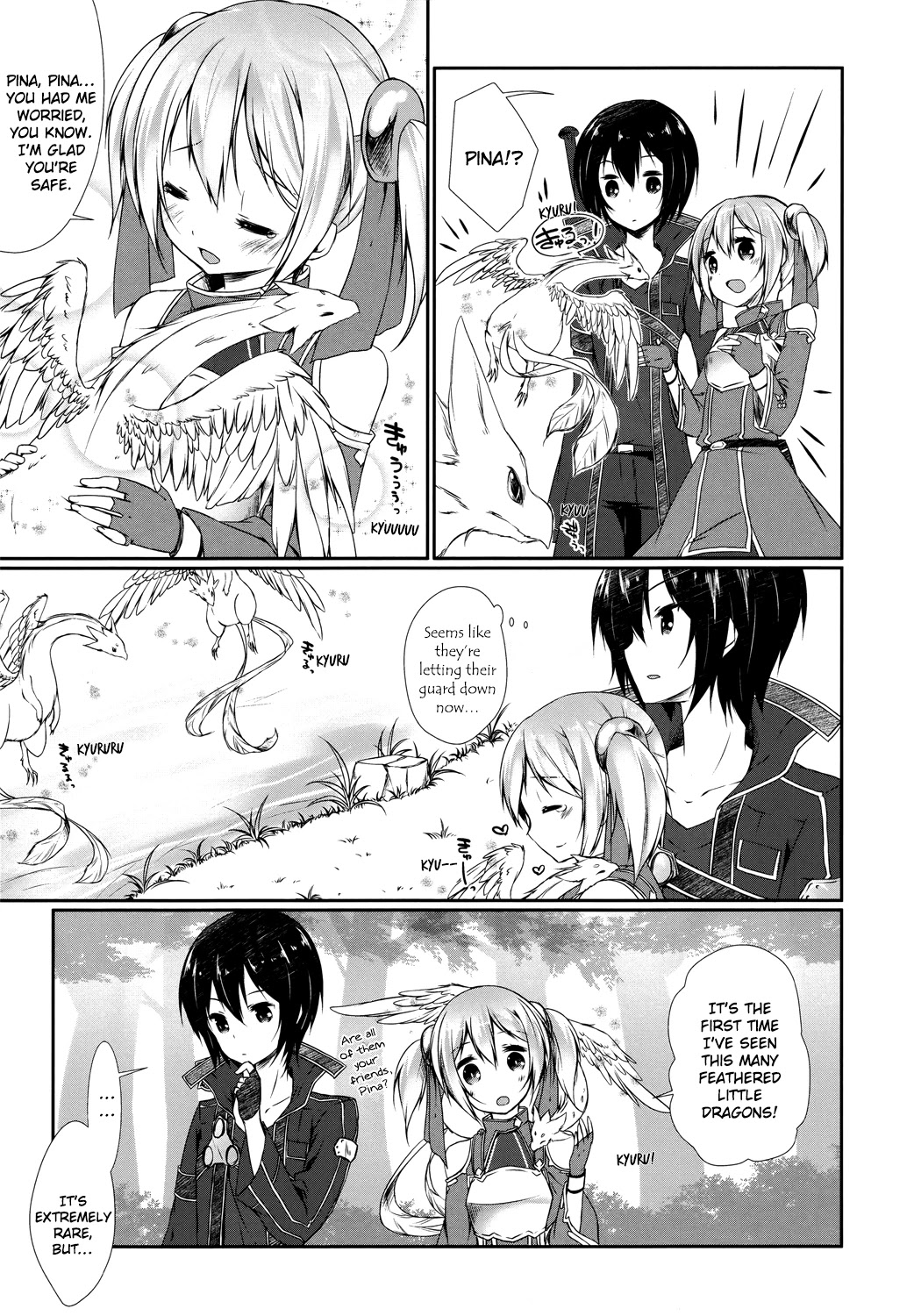 Sword Art Online Comic Anthology Chapter 1.2 page 11 - Vol.1 Chapter 2: The Secret in the Depths of the Forest