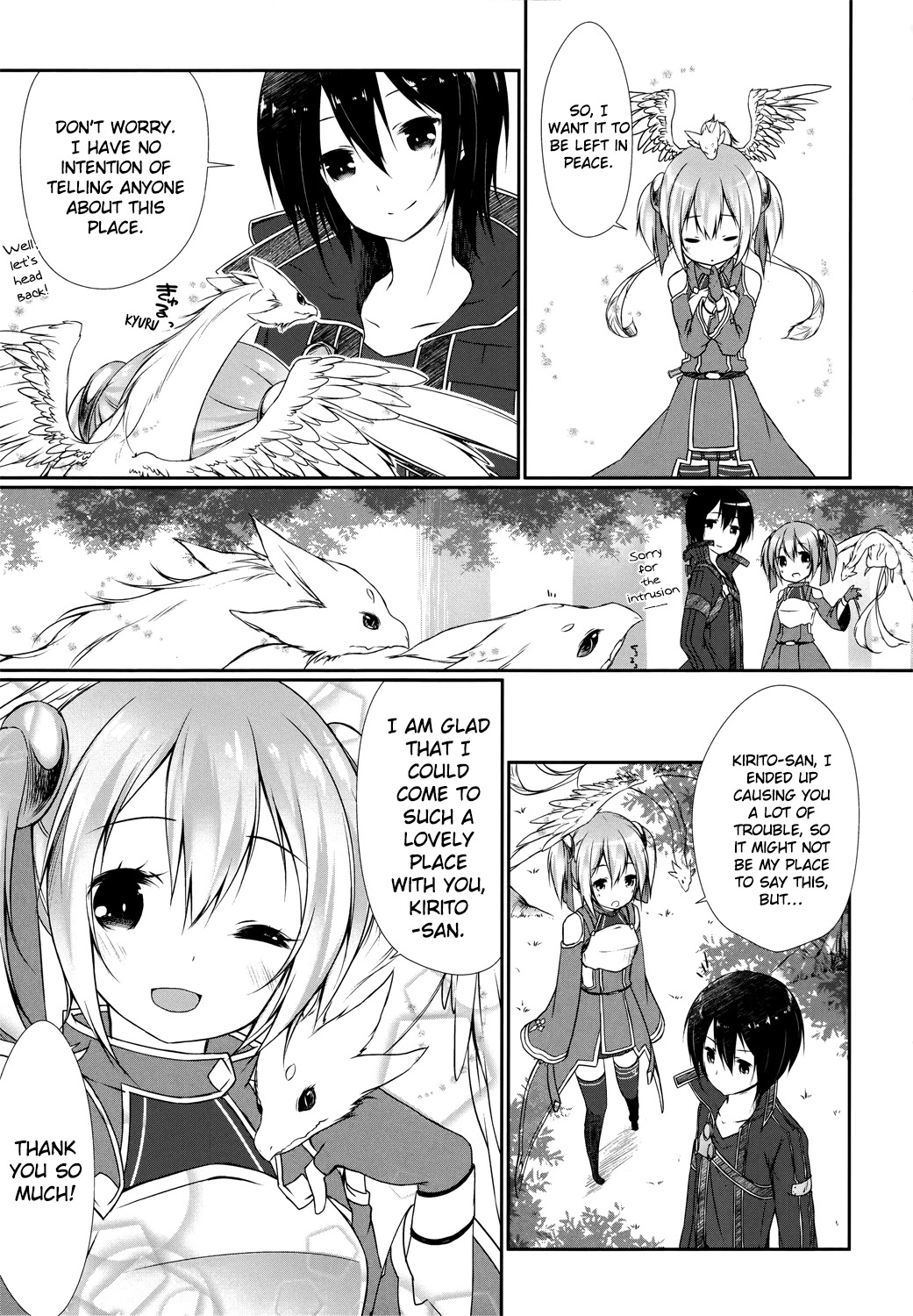 Sword Art Online Comic Anthology Chapter 1.2 page 15 - Vol.1 Chapter 2: The Secret in the Depths of the Forest