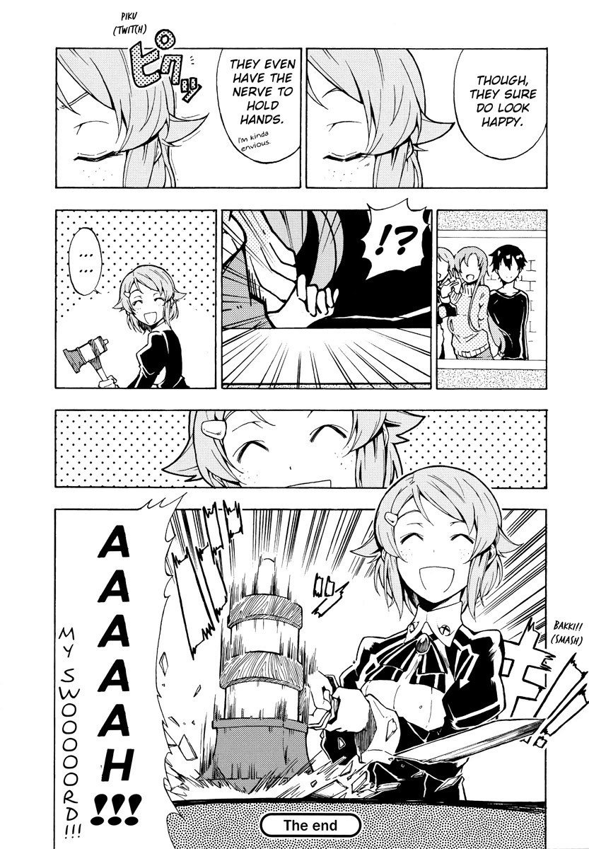 Sword Art Online Comic Anthology Chapter 1.3 page 10 - Vol.1 Chapter 3: Don't Lose, Lisbeth!