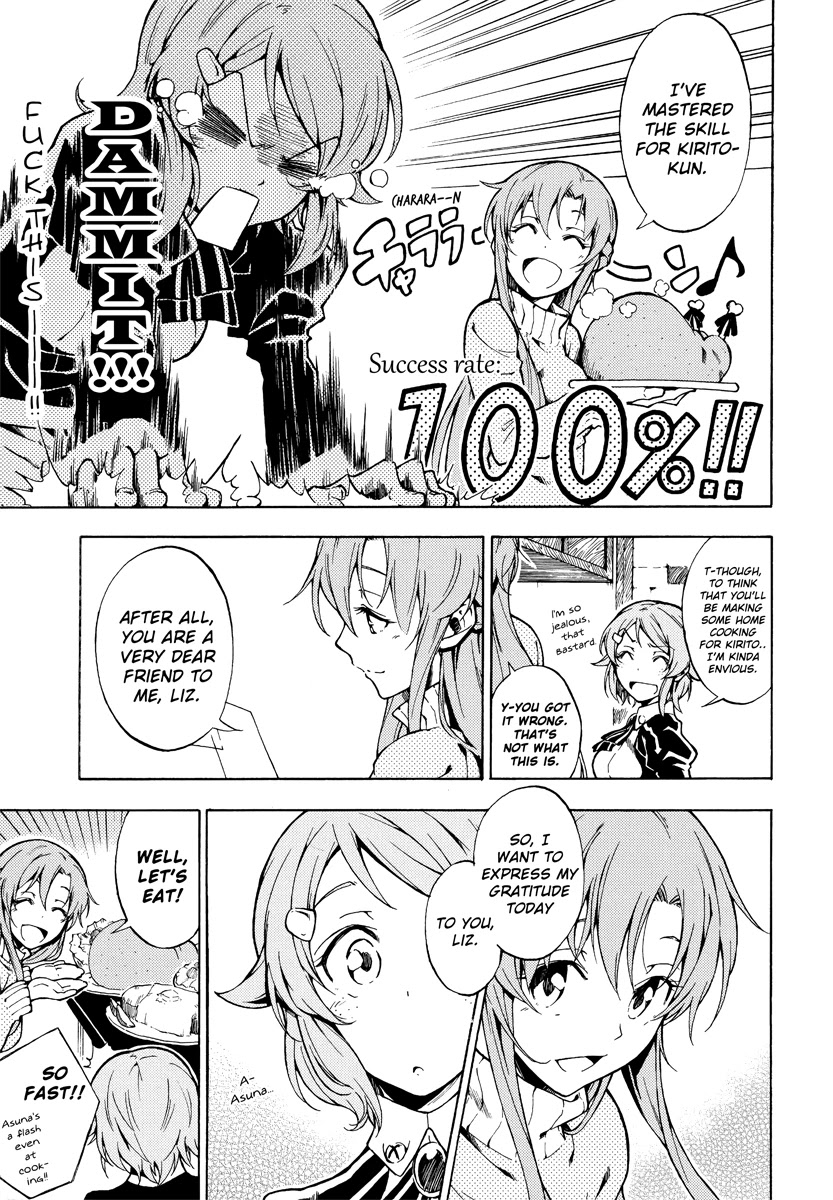 Sword Art Online Comic Anthology Chapter 1.3 page 5 - Vol.1 Chapter 3: Don't Lose, Lisbeth!