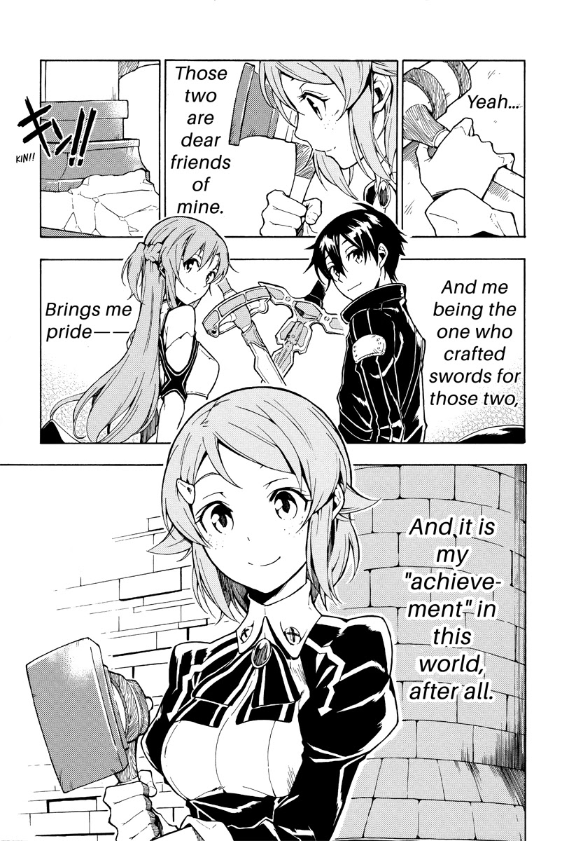 Sword Art Online Comic Anthology Chapter 1.3 page 9 - Vol.1 Chapter 3: Don't Lose, Lisbeth!