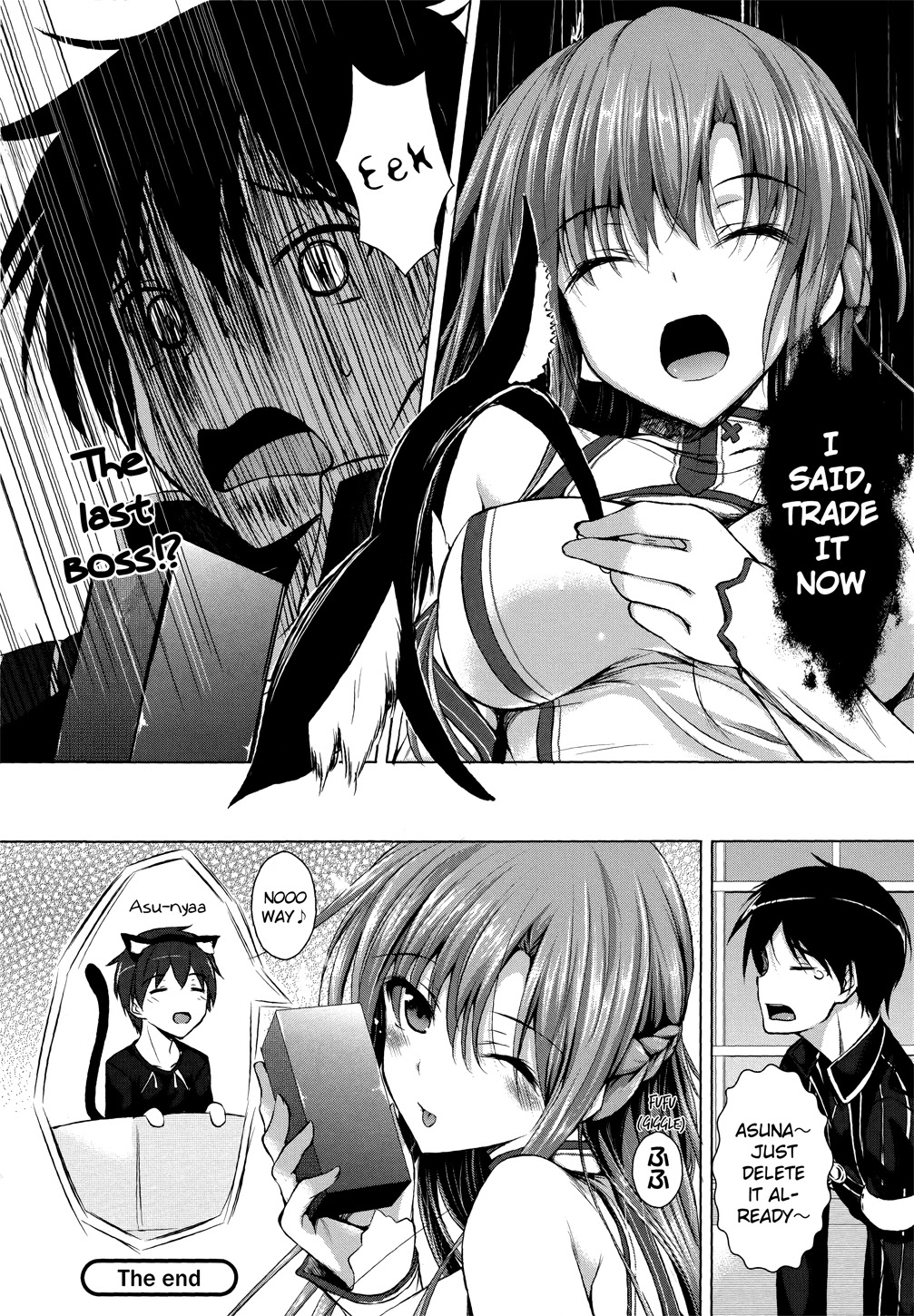 Sword Art Online Comic Anthology Chapter 1.4 page 12 - Vol.1 Chapter 4: Kitty Cat Asuna