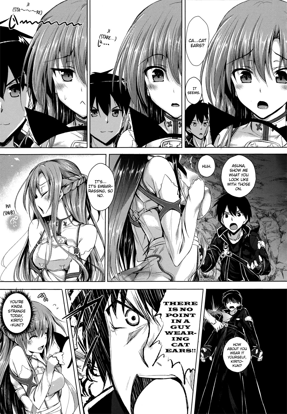 Sword Art Online Comic Anthology Chapter 1.4 page 3 - Vol.1 Chapter 4: Kitty Cat Asuna