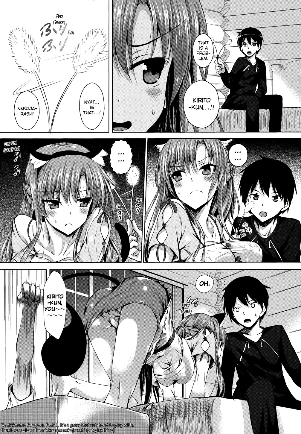 Sword Art Online Comic Anthology Chapter 1.4 page 7 - Vol.1 Chapter 4: Kitty Cat Asuna
