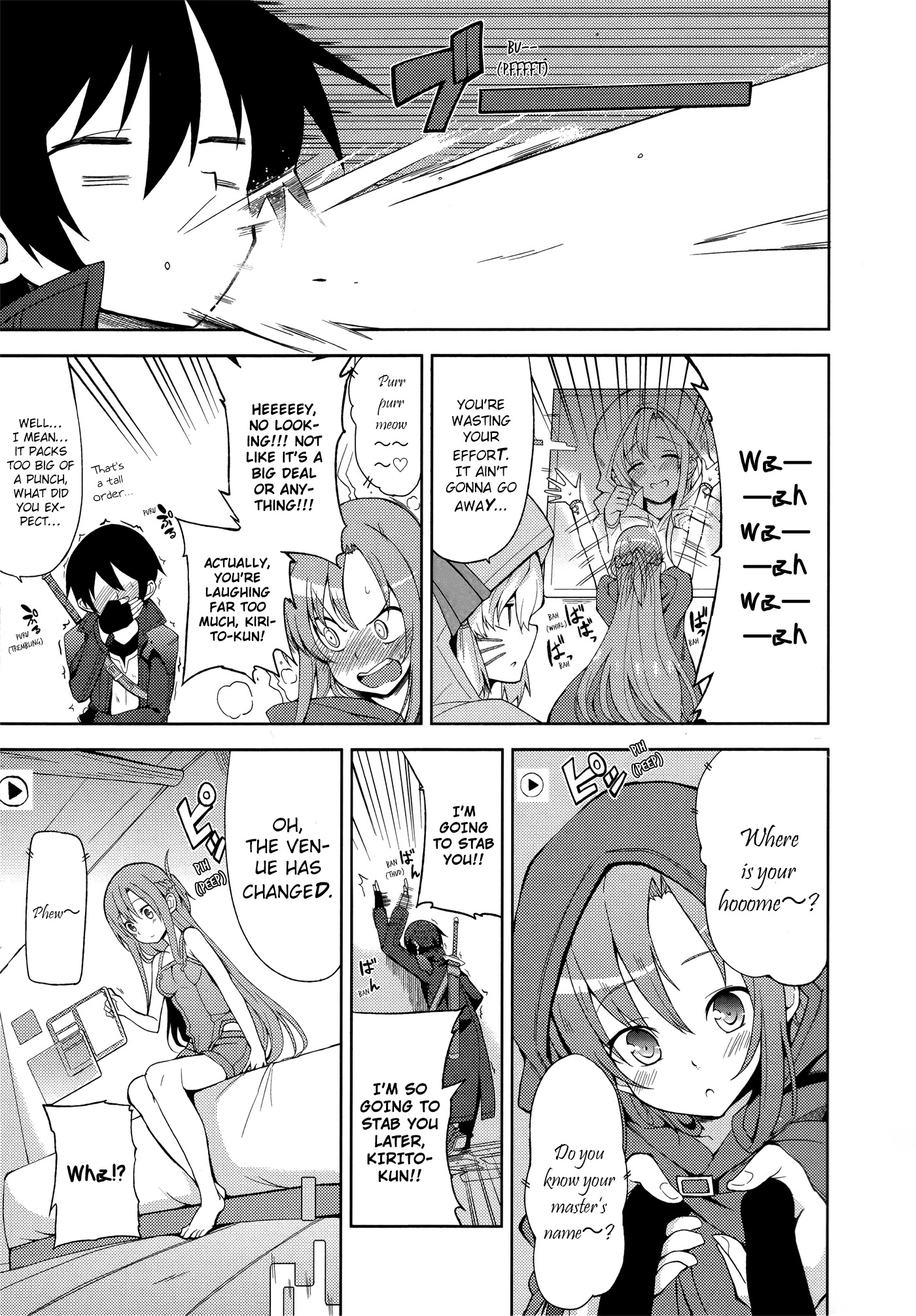 Sword Art Online Comic Anthology Chapter 1.8 page 13 - Vol.1 Chapter 8: Nekoneko Quest Online