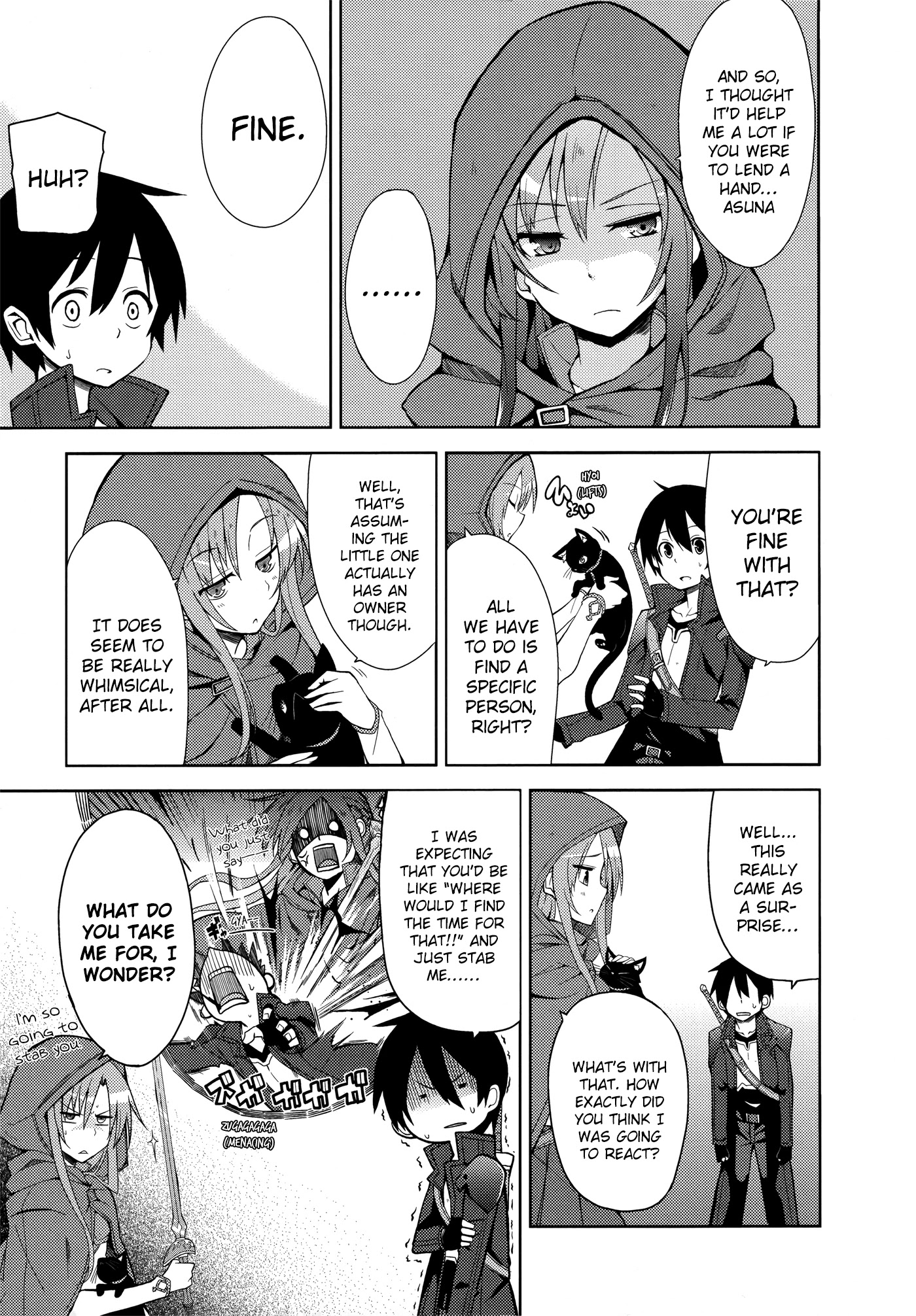 Sword Art Online Comic Anthology Chapter 1.8 page 3 - Vol.1 Chapter 8: Nekoneko Quest Online