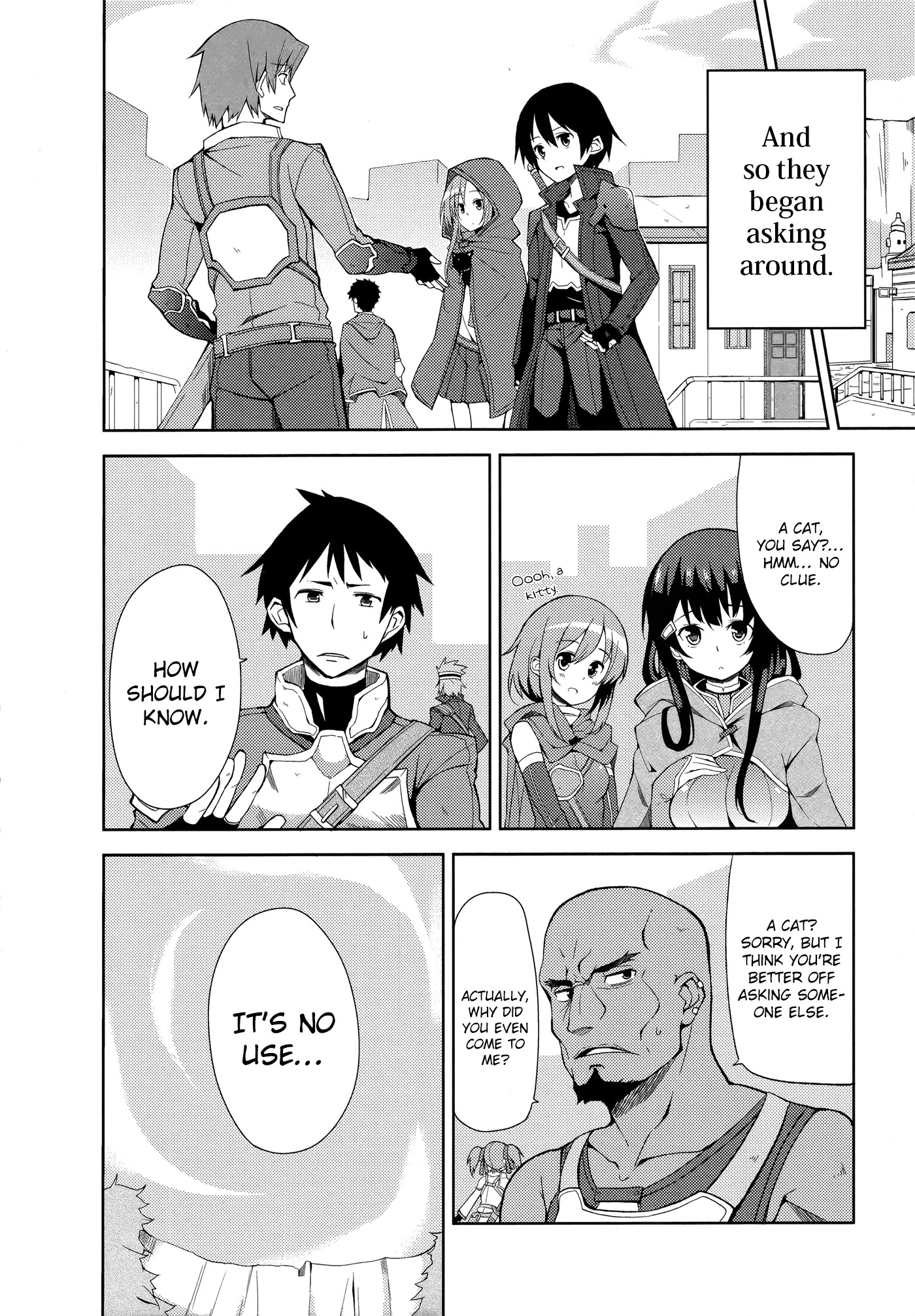 Sword Art Online Comic Anthology Chapter 1.8 page 4 - Vol.1 Chapter 8: Nekoneko Quest Online