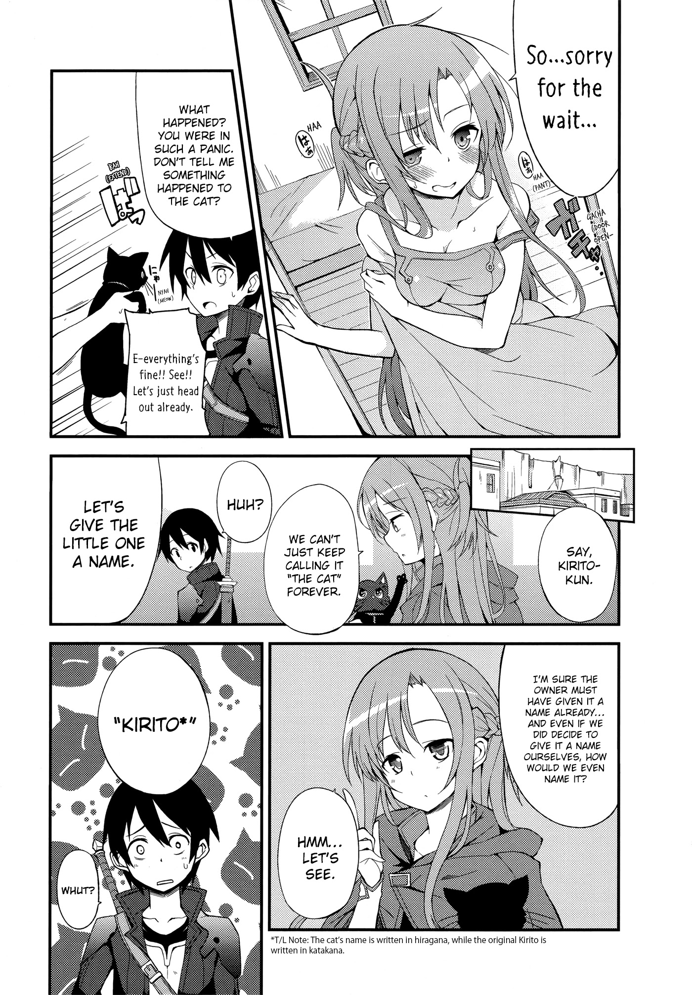 Sword Art Online Comic Anthology Chapter 1.8 page 7 - Vol.1 Chapter 8: Nekoneko Quest Online