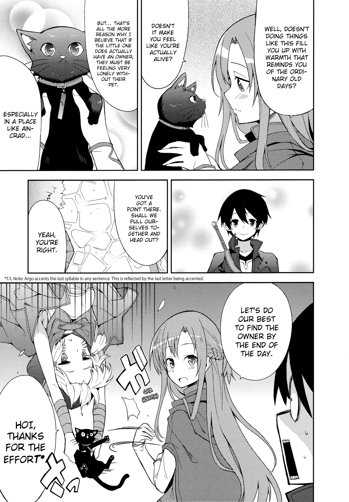Sword Art Online Comic Anthology Chapter 1.8 page 9 - Vol.1 Chapter 8: Nekoneko Quest Online