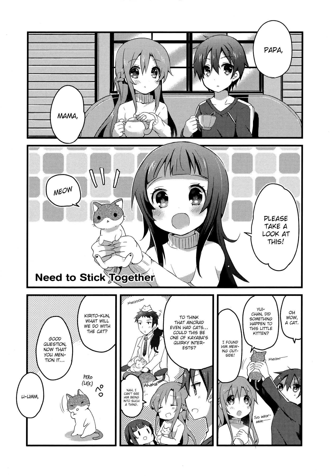 Sword Art Online Comic Anthology Chapter 2.10 page 1 - Vol.2 Chapter 10: Need to Stick Together
