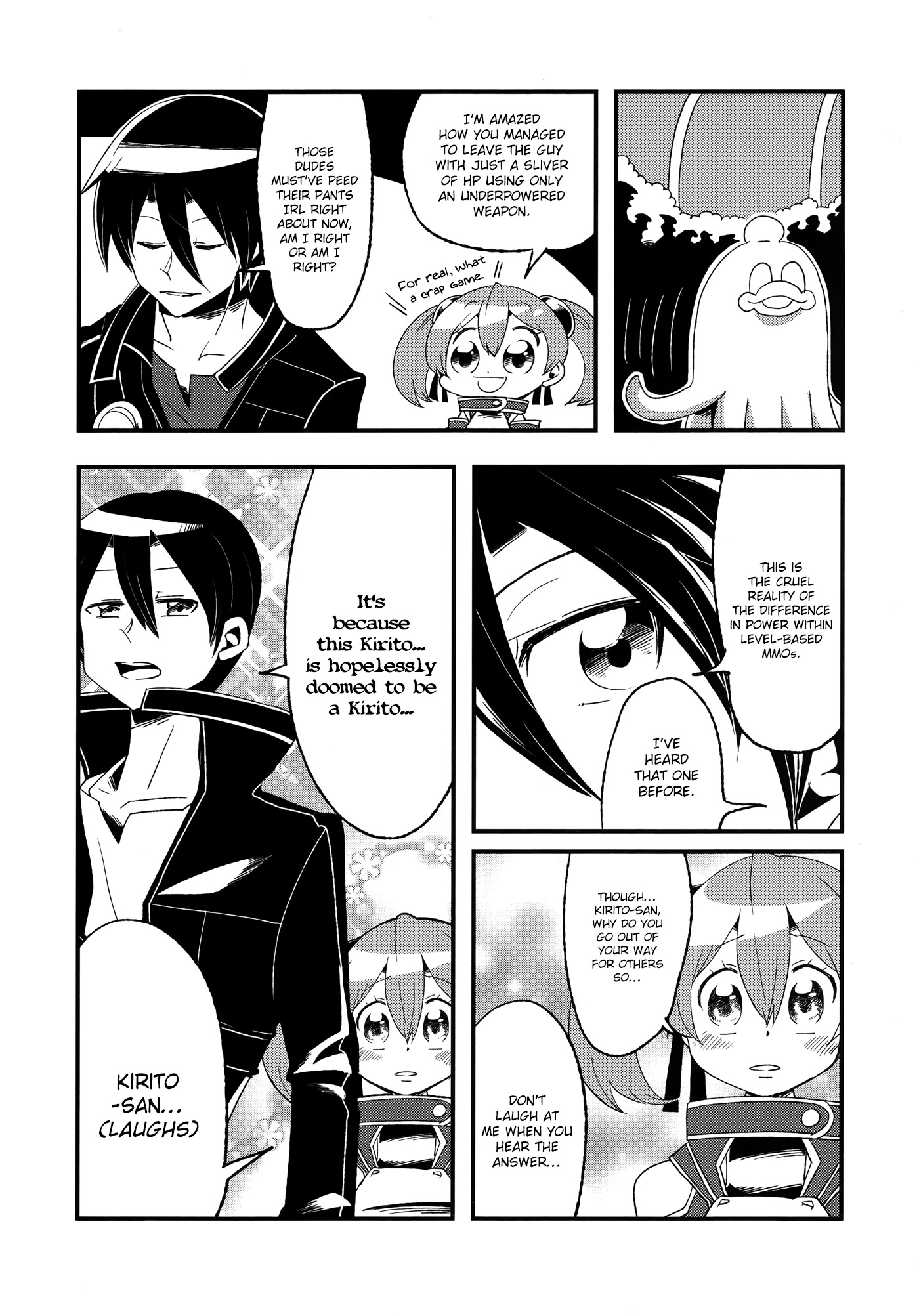 Sword Art Online Comic Anthology Chapter 2.11 page 6 - Vol.2 Chapter 11: Yours Faithfully, The Black Swordsman