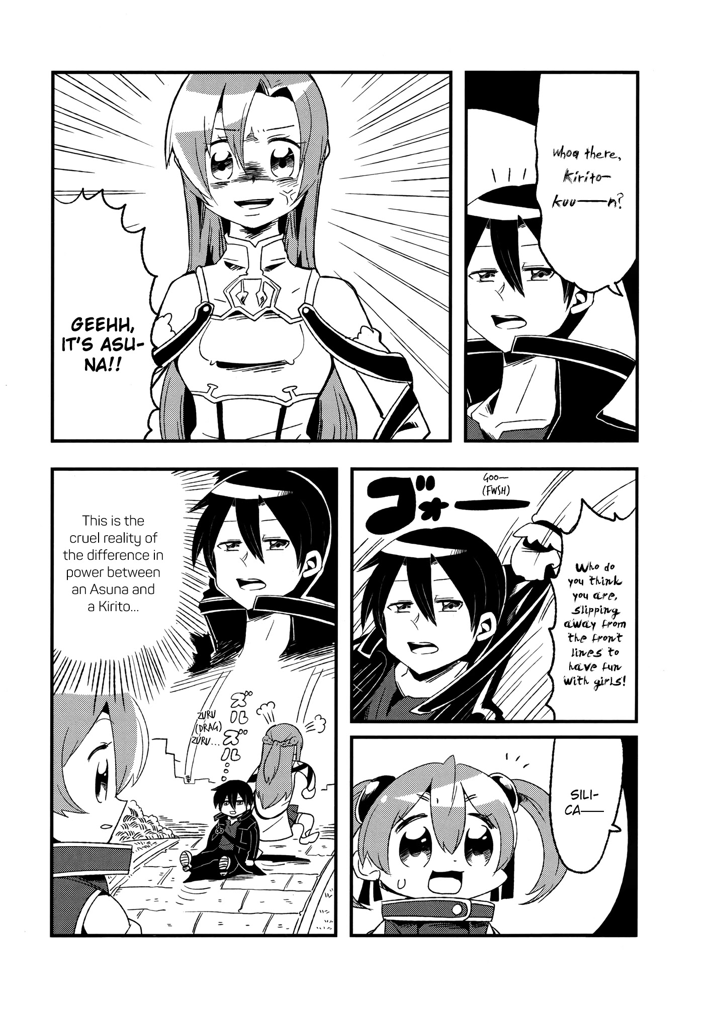 Sword Art Online Comic Anthology Chapter 2.11 page 7 - Vol.2 Chapter 11: Yours Faithfully, The Black Swordsman
