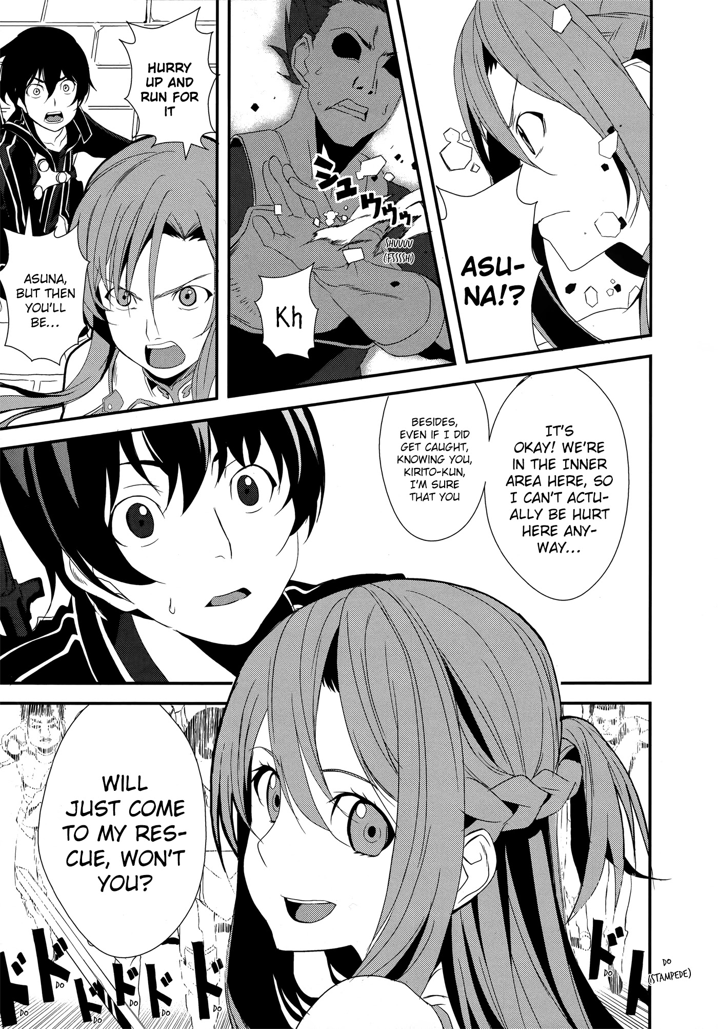 Sword Art Online Comic Anthology Chapter 2.2 page 11 - Vol.2 Chapter 2: Cops & Robbers Online