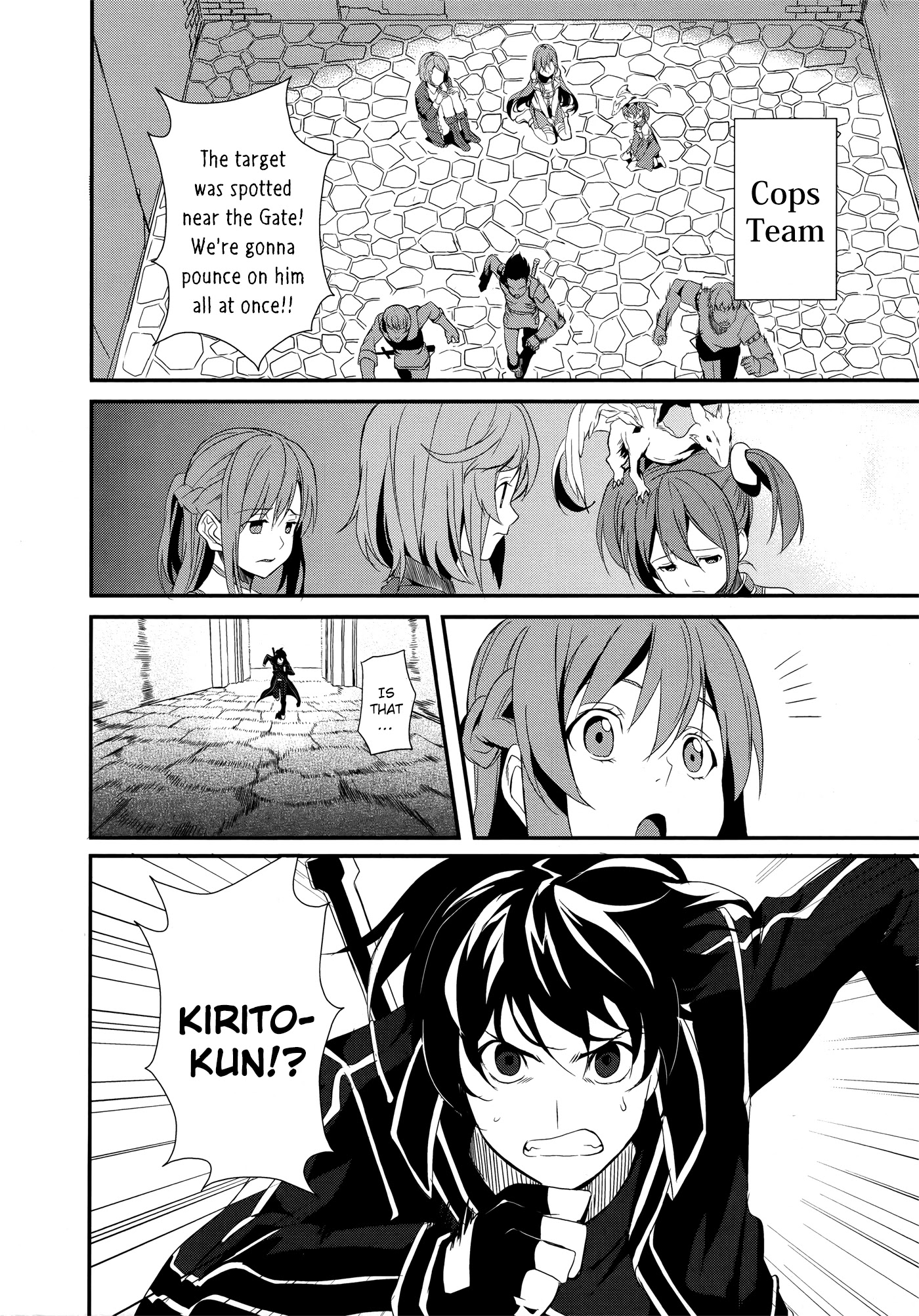 Sword Art Online Comic Anthology Chapter 2.2 page 14 - Vol.2 Chapter 2: Cops & Robbers Online