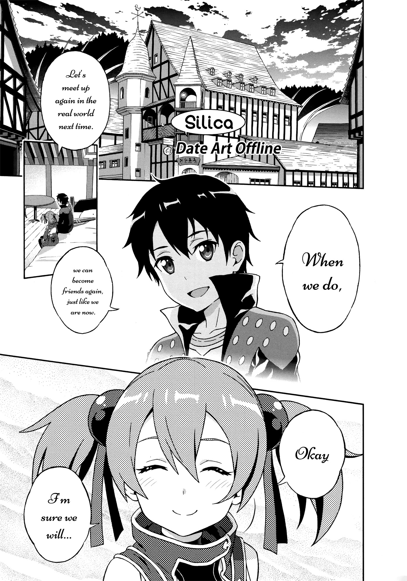 Sword Art Online Comic Anthology Chapter 2.3 page 1 - Vol.2 Chapter 3: Silica and Date Art Offline