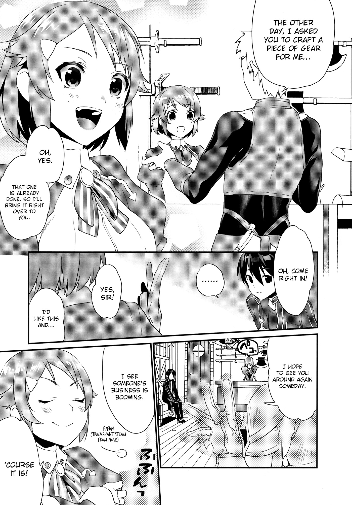 Sword Art Online Comic Anthology Chapter 2.9 page 3 - Vol.2 Chapter 9: Offline Smith