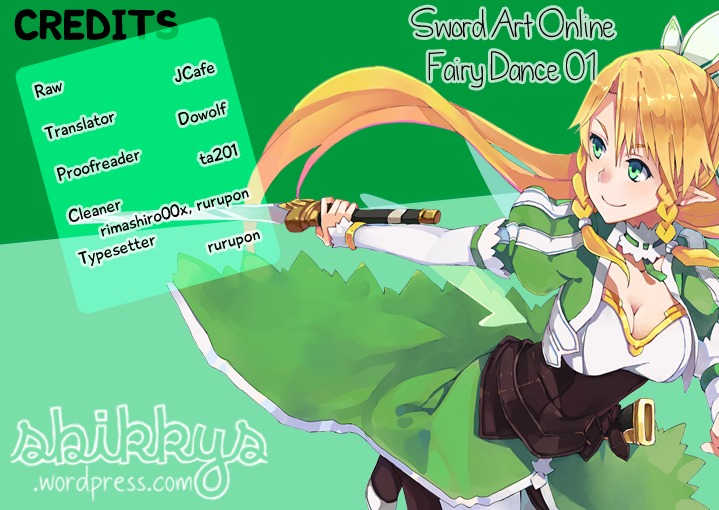 Sword Art Online - Fairy Dance Chapter 1 page 1 - Chapter 1