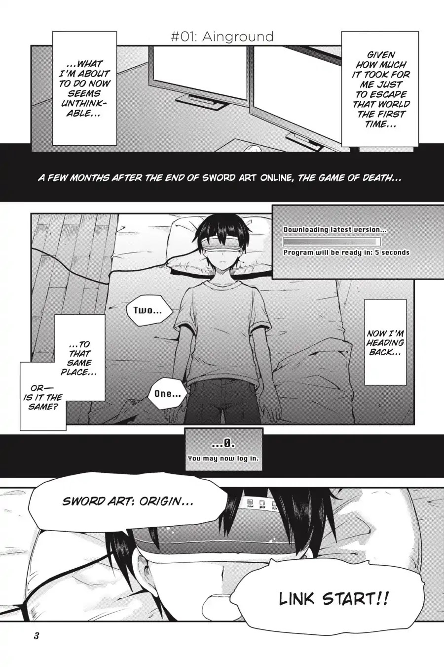 Sword Art Online: Hollow Realization Chapter 1 page 5 - Chapter 1: Vol.1 #01: Ainground