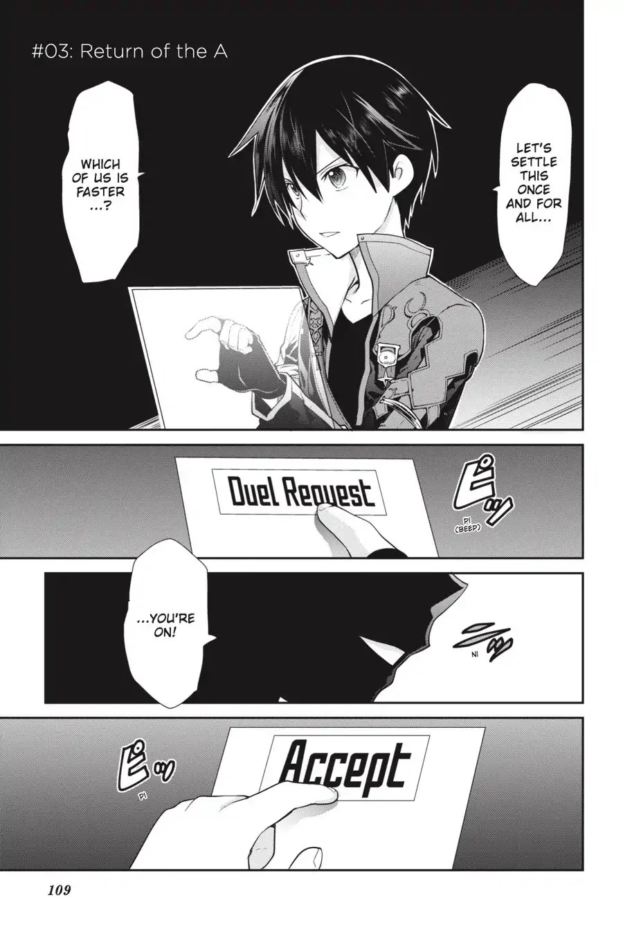 Sword Art Online: Hollow Realization Chapter 3 page 1 - Chapter 3: Vol.1 #03: Return of the A