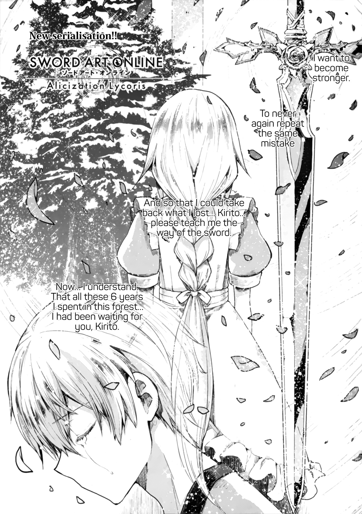 Sword Art Online - Lycoris Chapter 1 page 1 - Chapter 1: Blue and Red - The Path to Knighthood