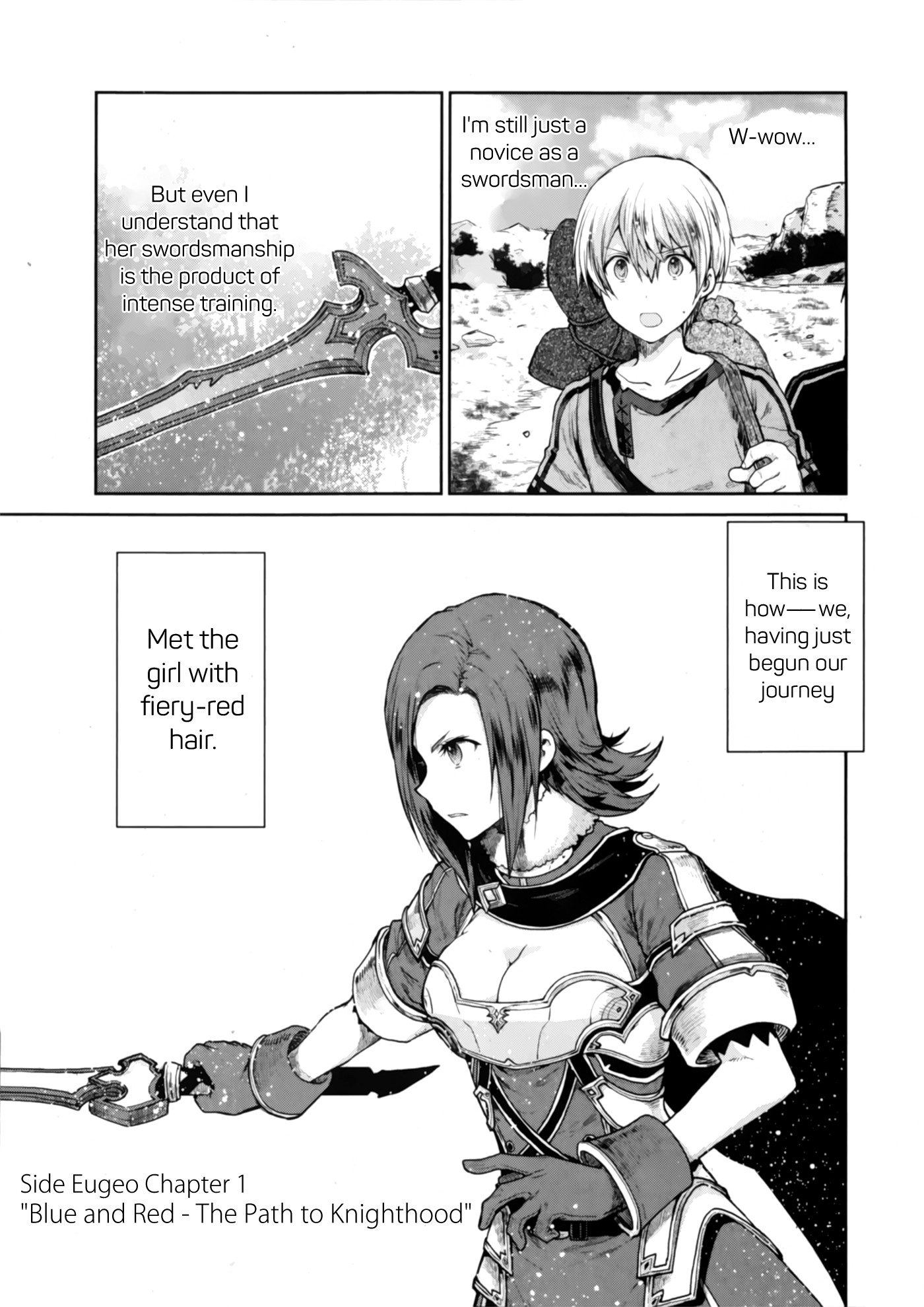 Sword Art Online - Lycoris Chapter 1 page 12 - Chapter 1: Blue and Red - The Path to Knighthood
