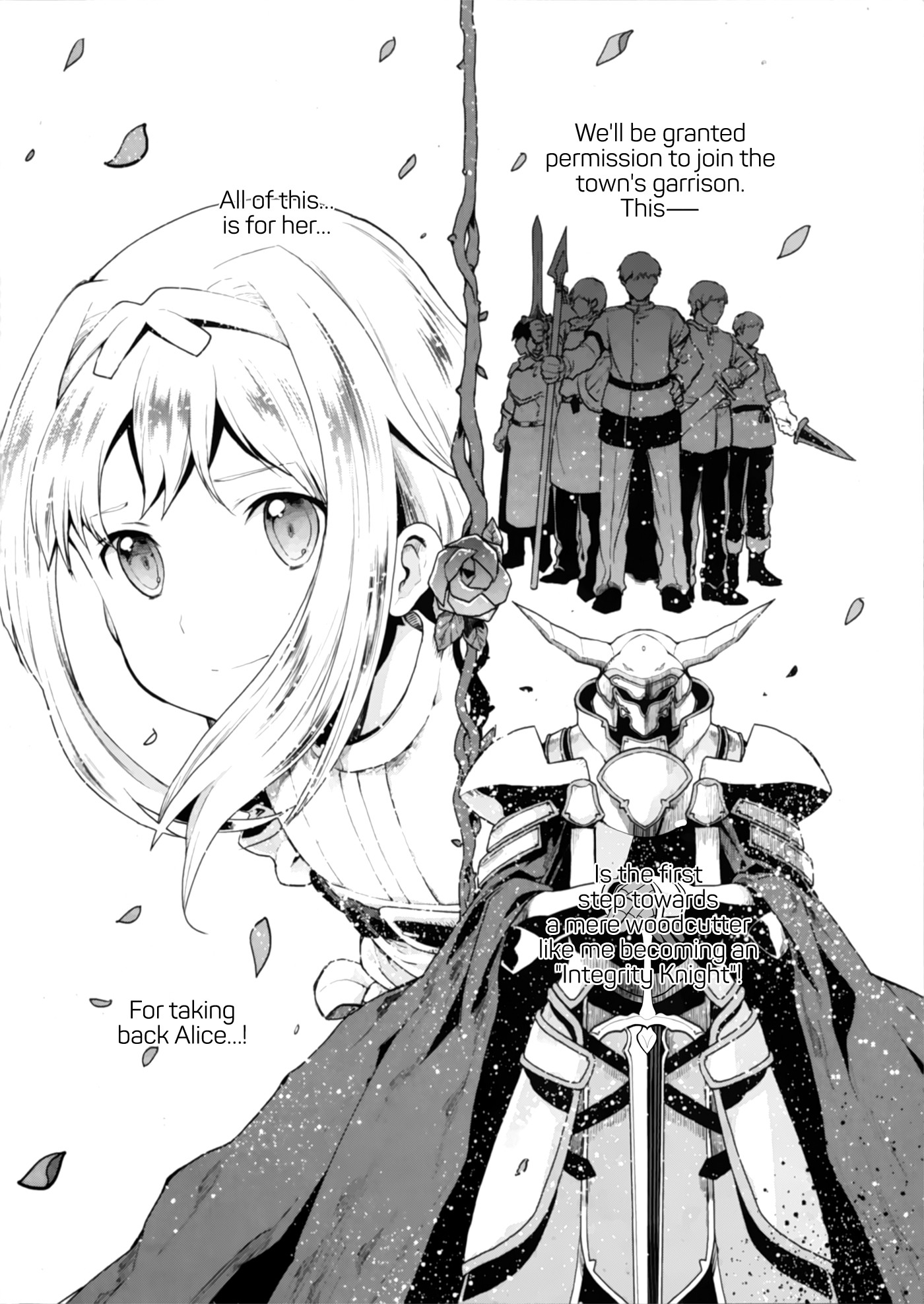 Sword Art Online - Lycoris Chapter 1 page 7 - Chapter 1: Blue and Red - The Path to Knighthood