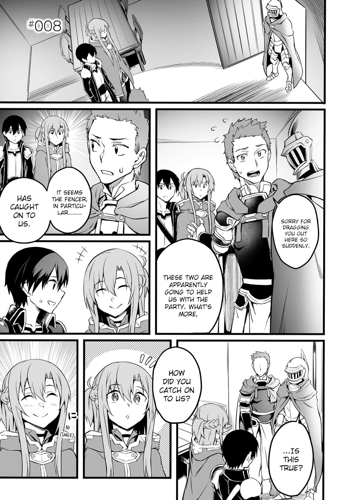 Sword Art Online: Progressive - Kuraki Yuuyami no Scherzo Chapter 8 page 1 - Chapter 8: 008