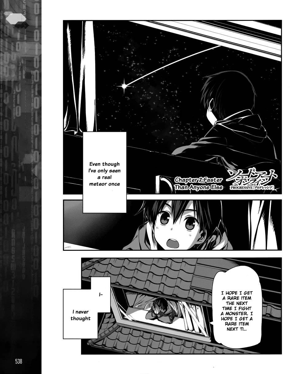 Sword Art Online - Progressive Chapter 2 page 6 - Chapter 2: Faster Than Anyone Else