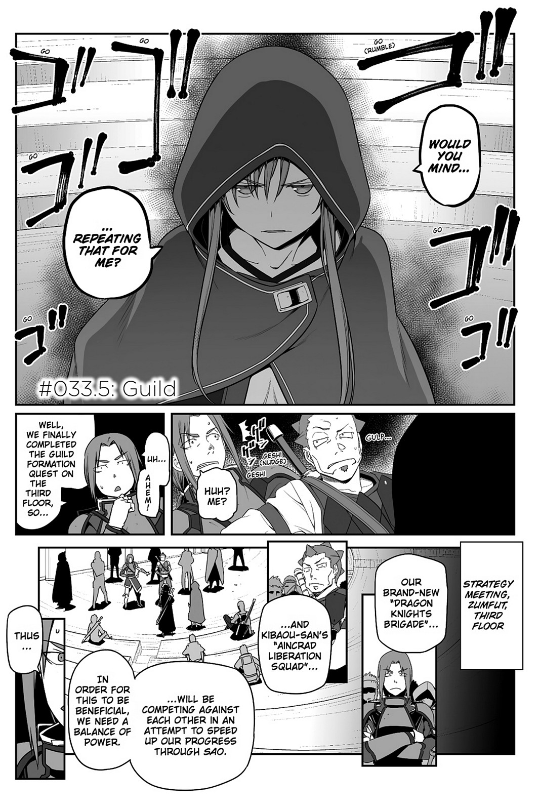 Sword Art Online - Progressive Chapter 33.5 page 1 - Chapter 33.5