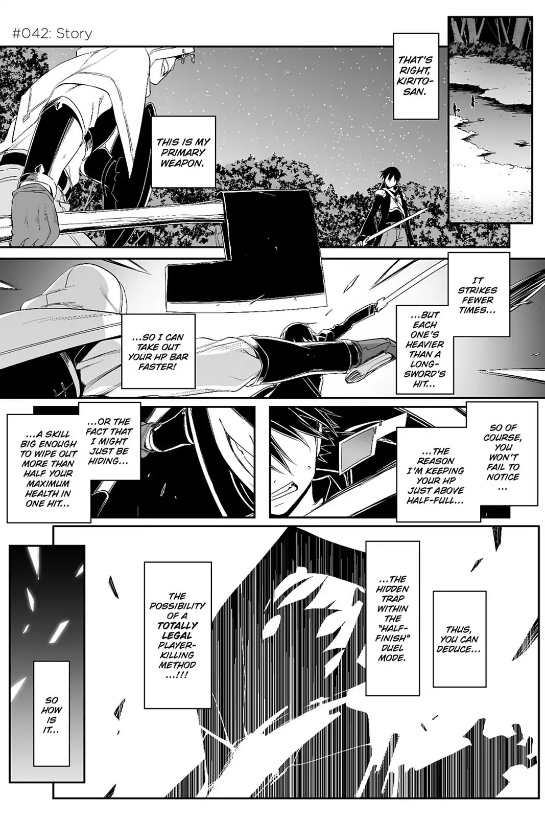 Sword Art Online - Progressive Chapter 42 page 1 - Chapter 42: Vol.7 #042: Story