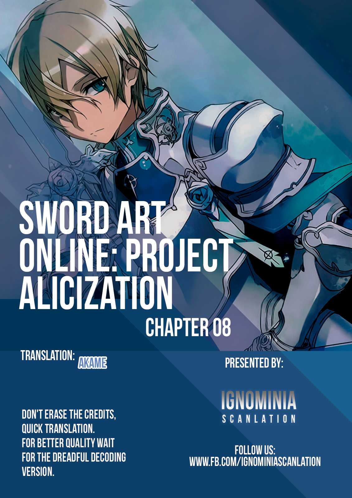 Sword Art Online - Project Alicization Chapter 8 page 1 - Chapter 8