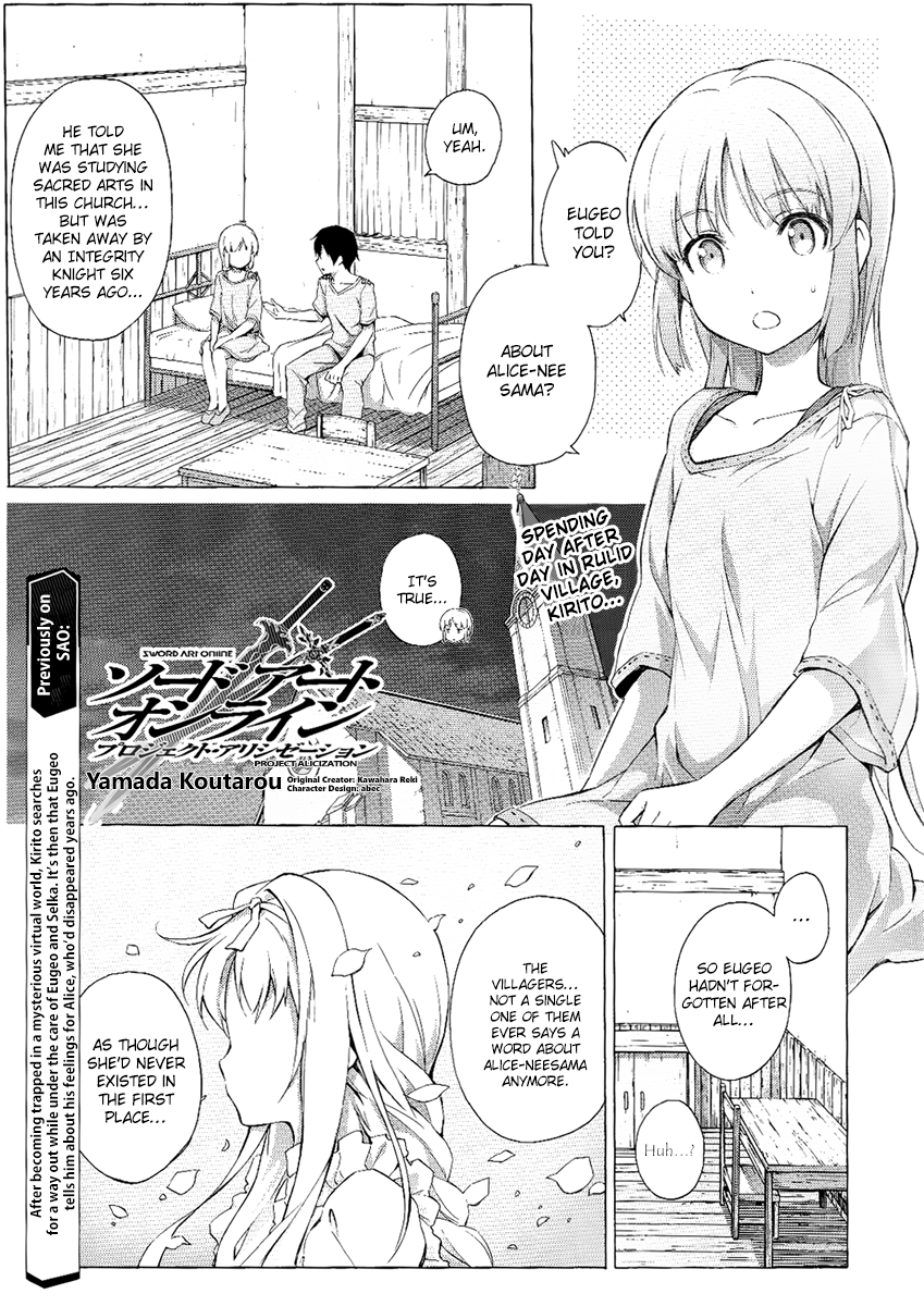 Sword Art Online - Project Alicization Chapter 9 page 1 - Chapter 9