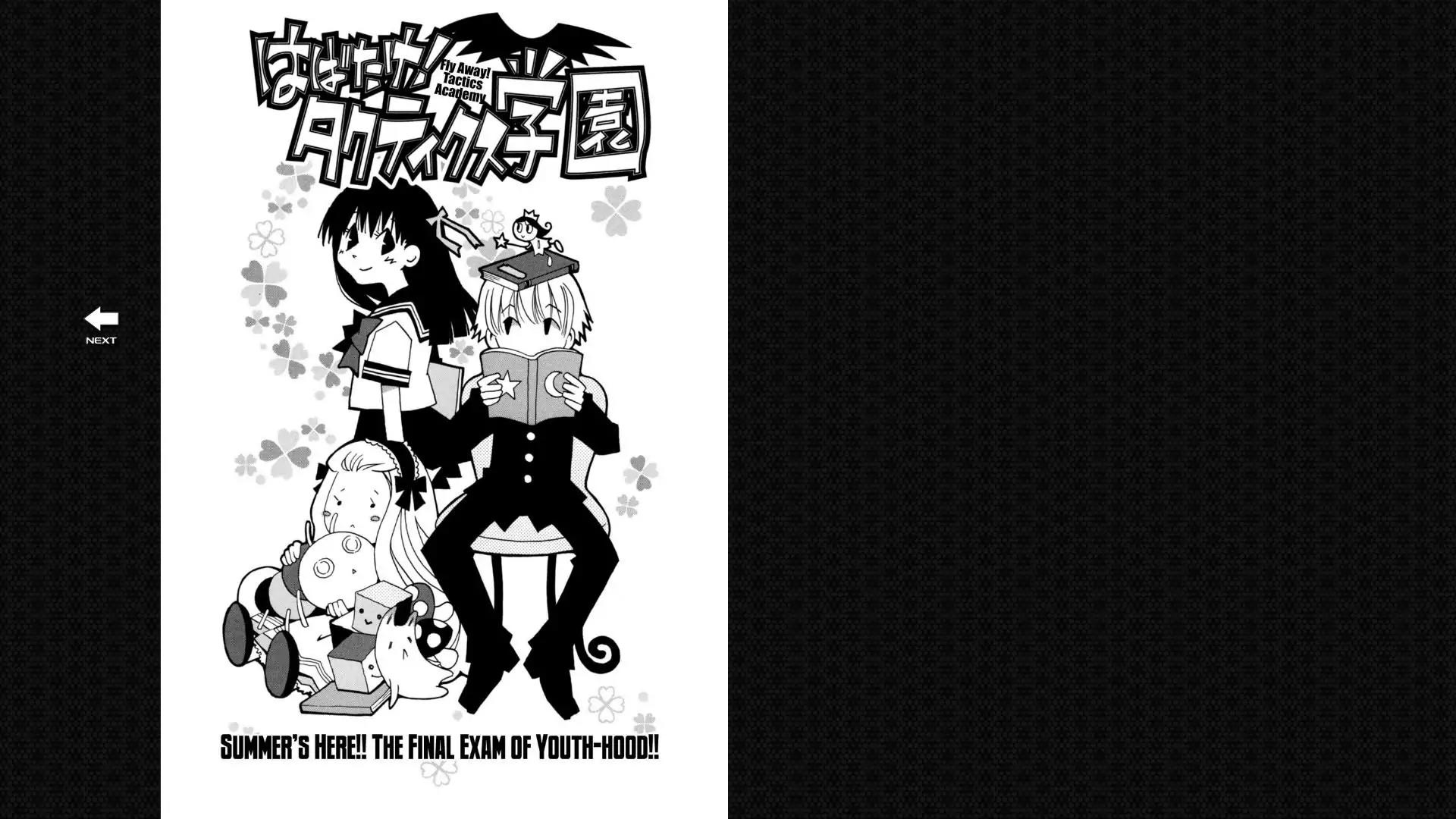 Tactics Chapter 0.8 page 1 - Vol.11 Bonus Manga: Fly Away! Tactics Academy Part 1