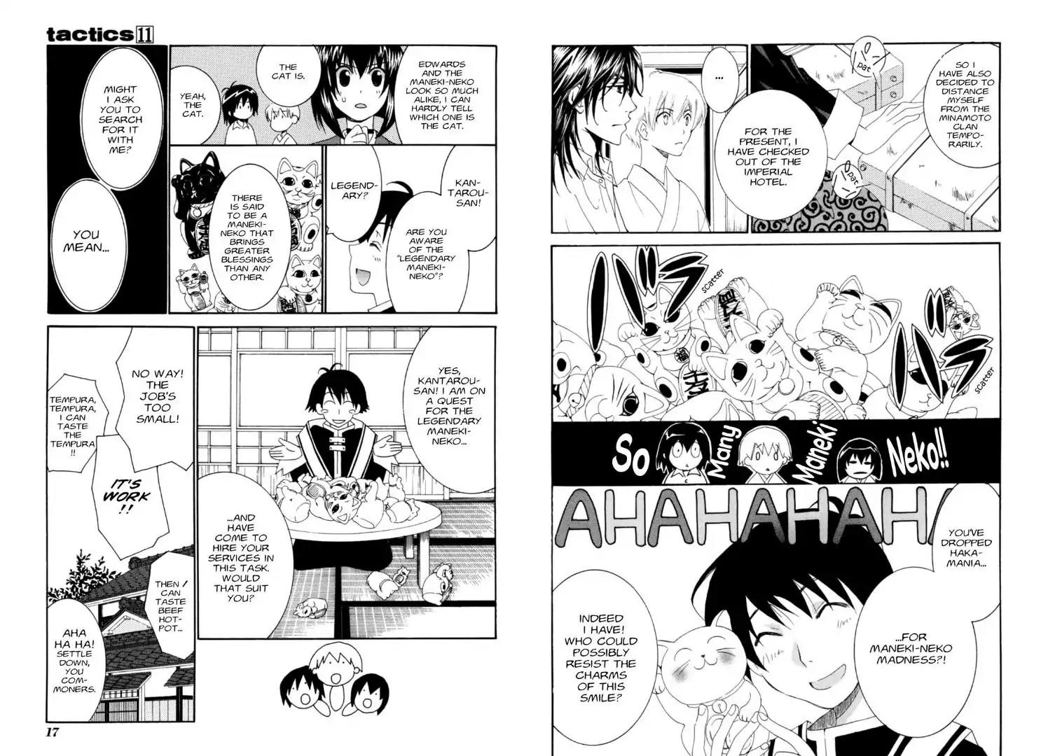 Tactics Chapter 0 page 10 - Chapter 0: Vol.11 Side Story: Dragonfly Beard Anecdotes: Maneki-neko
