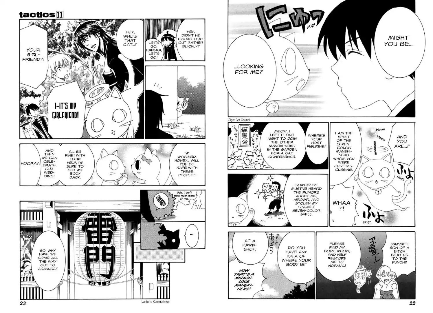 Tactics Chapter 0 page 13 - Chapter 0: Vol.11 Side Story: Dragonfly Beard Anecdotes: Maneki-neko