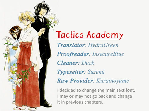 Tactics Chapter 40 page 1 - Chapter 40: Satire of a Red-Eyed Pomegranate Fiend - Kishimojin Part IX