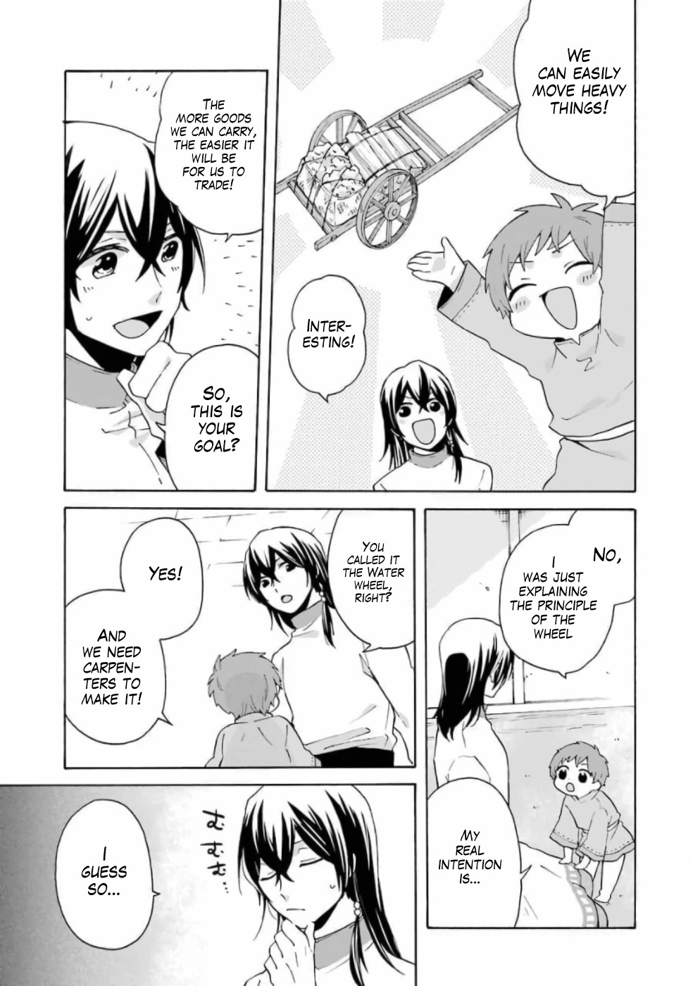 Tada Shiawasena Isekai Kazoku Seikatsu Chapter 11 page 12 - Chapter 11: I Want to Make Wheels!!