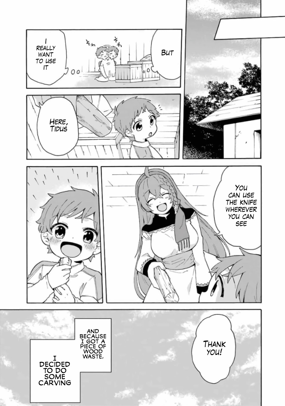Tada Shiawasena Isekai Kazoku Seikatsu Chapter 13.5 page 6 - Chapter 13.5: Extra Chapter: The First Thing I did when I got a Knife