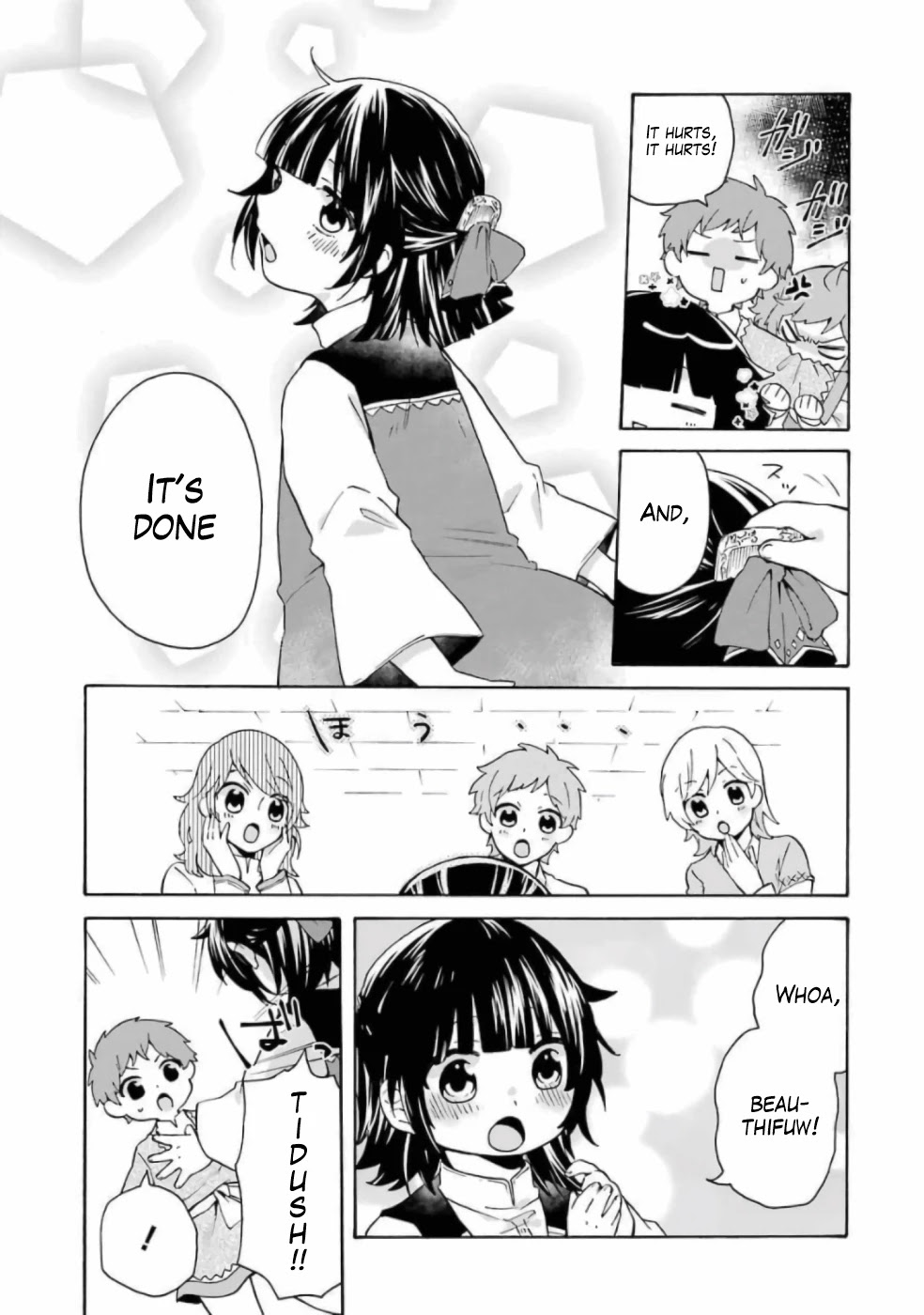 Tada Shiawasena Isekai Kazoku Seikatsu Chapter 13 page 12 - Chapter 13: Is hair the most important thing after life?