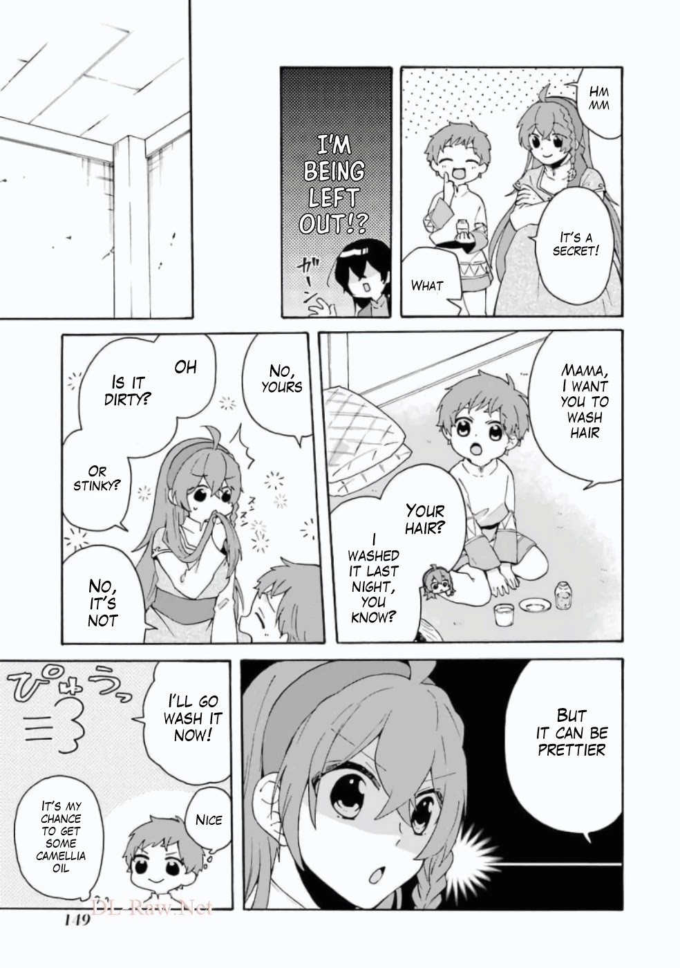 Tada Shiawasena Isekai Kazoku Seikatsu Chapter 13 page 18 - Chapter 13: Is hair the most important thing after life?