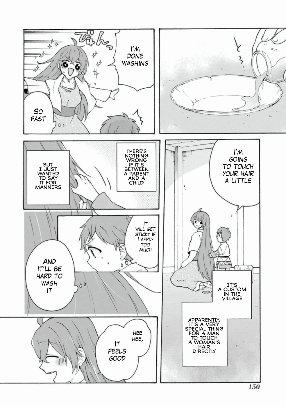 Tada Shiawasena Isekai Kazoku Seikatsu Chapter 13 page 19 - Chapter 13: Is hair the most important thing after life?