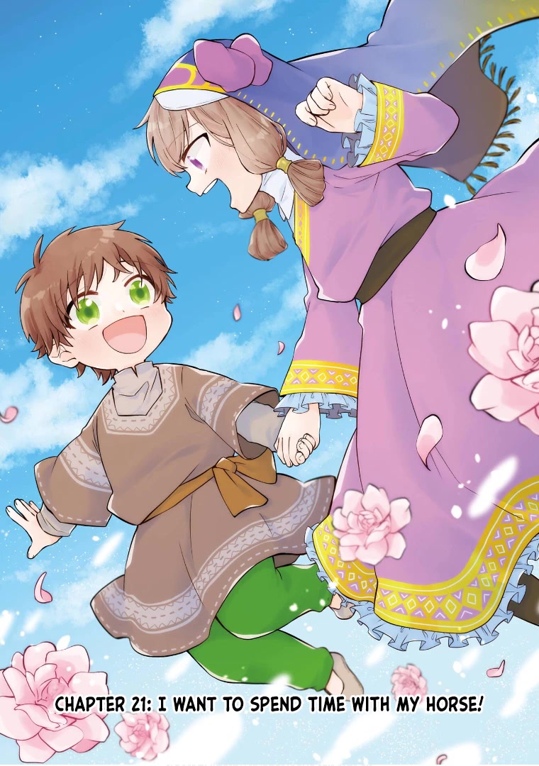 Tada Shiawasena Isekai Kazoku Seikatsu Chapter 21 page 7 - Chapter 21: I want to spend time with my Horse!