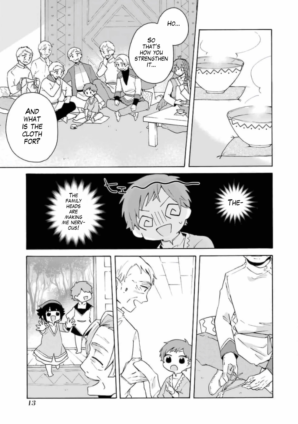 Tada Shiawasena Isekai Kazoku Seikatsu Chapter 7 page 12 - Chapter 7: I want to make a weapon that can protect everyone!!