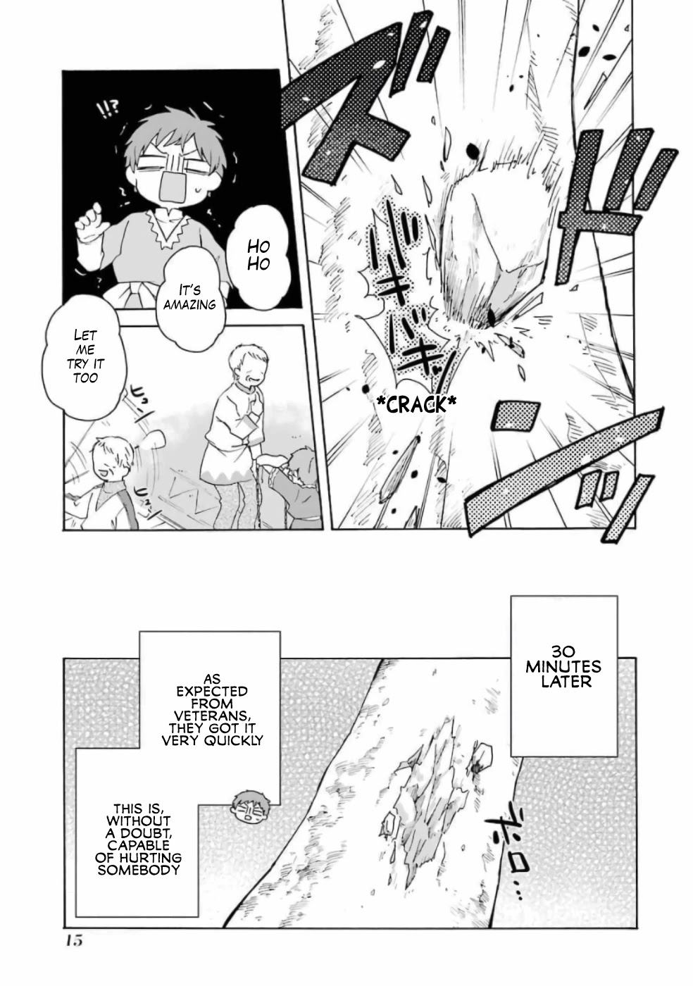 Tada Shiawasena Isekai Kazoku Seikatsu Chapter 7 page 14 - Chapter 7: I want to make a weapon that can protect everyone!!