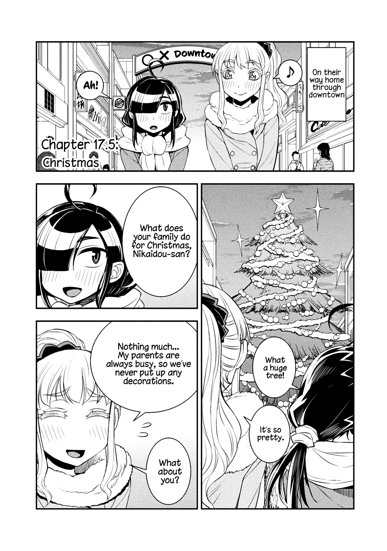 Tadokoro-san Chapter 17.5 page 1 - Chapter 17.5: Christmas
